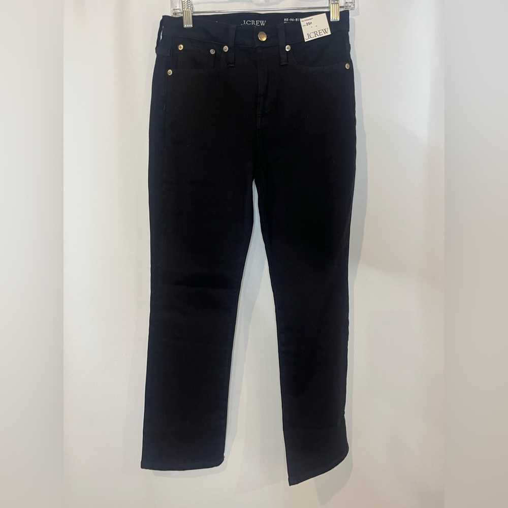 J.Crew Petite Slim straight jean in black rinse - Picture 6 of 11